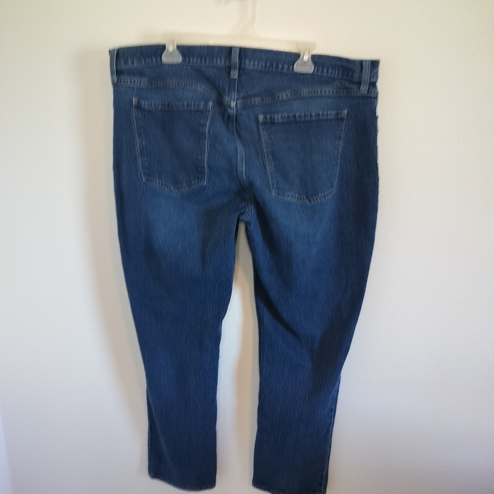 Old Navy Women's Mid Rise Boyfriend Blue Size 18 Preppy Grunge Minimalist - Picture 3 of 8